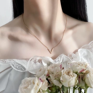 微笑晶鑽玫瑰金×鎖骨項鍊.avif