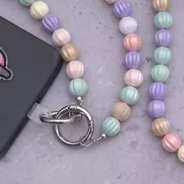 炫彩南瓜串珠×手機斜背雙勾掛繩