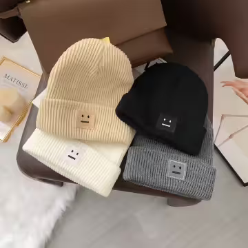 笑臉 ‧_‧×毛帽×灰色