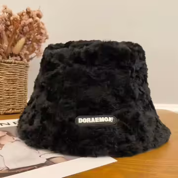 顯瘦百搭漁夫帽×毛帽×黑色