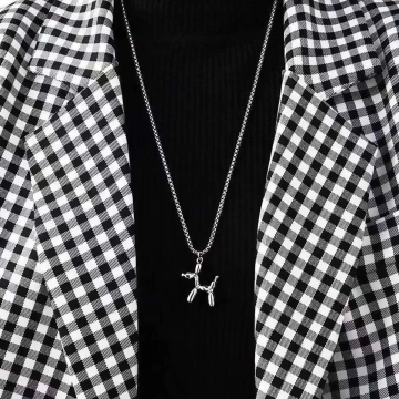 皮革愛心take it easy×蠟繩×可調節長項鍊×共三色.avif