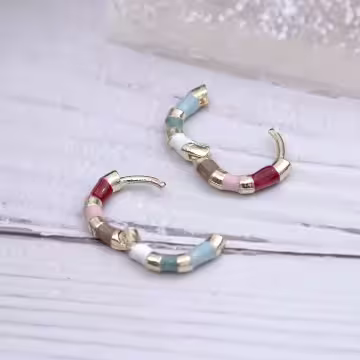 彩色琺瑯滴釉×耳扣
