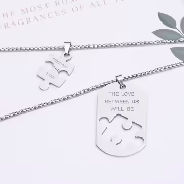 316鋼飾×拼湊回憶×姐妹閨蜜情侶項鍊組