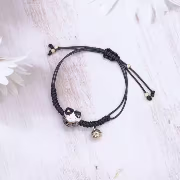 好運御守貓×拉繩手鍊×黑