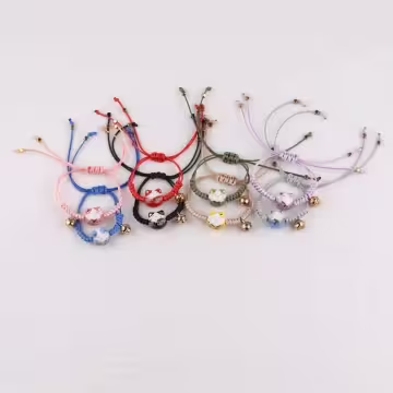 好運御守貓×拉繩手鍊×黑