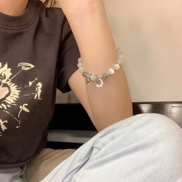 灰月光貓眼石×固定式串珠手鍊.avif