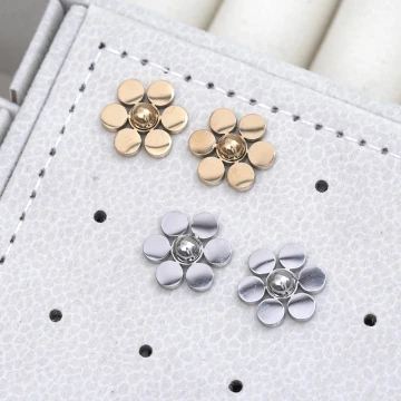 316鋼飾×小雛菊×耳釘×銀色.avif
