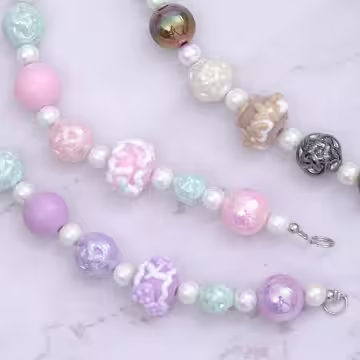 啦啦隊女孩的點心時間&times;手機腕帶掛繩&times;紫色