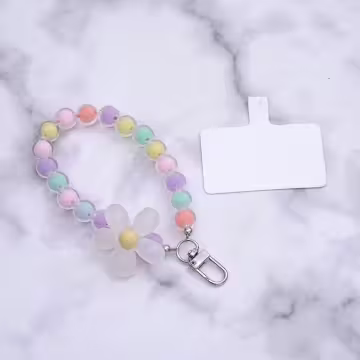 果凍小花朵×手機手提吊飾掛繩×彩色