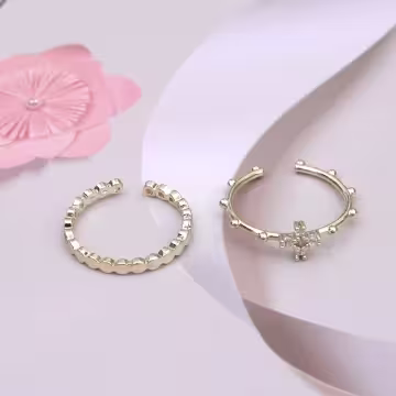 十字愛心組合×四套件戒指組×金色