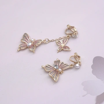 嬌嫩粉蝶×吊墜耳環.avif