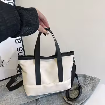 休閒托特小包×斜背袋×白色