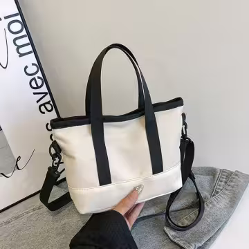 休閒托特小包×斜背袋×白色