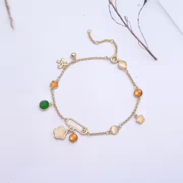 繽紛梅花×腳鍊