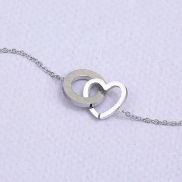 316鋼飾×愛心圓環×鎖骨項鍊×銀色.avif