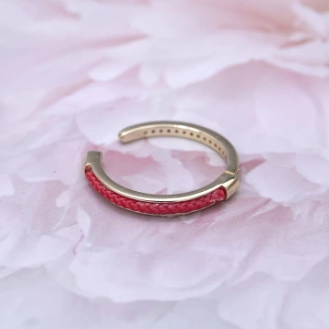 帶來好運晶鑽紅繩×開口戒指.avif