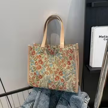 唯美小碎花×小手提袋×粉紅