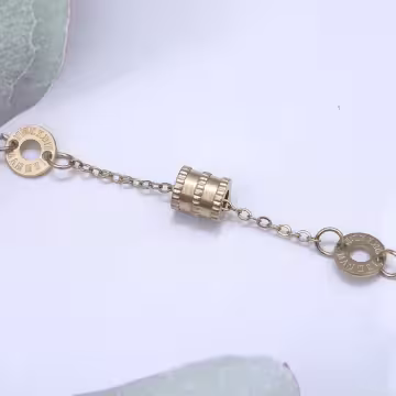 316鋼飾×羅馬數字小蠻腰 ×手鍊×金色