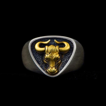 美式×復古×牛頭×開口戒指.avif