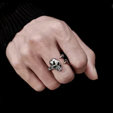 美式×復古×骷髏魔爪×開口戒指.avif