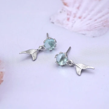 925銀針×藍水滴人魚尾巴×耳環.avif