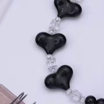 三心相連&times;手機腕帶掛繩&times;黑色