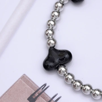 925銀飾×交織晶鑽垂墜水滴×鎖骨項鍊 .avif