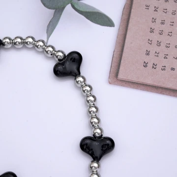 925銀飾×交織晶鑽垂墜水滴×鎖骨項鍊 .avif