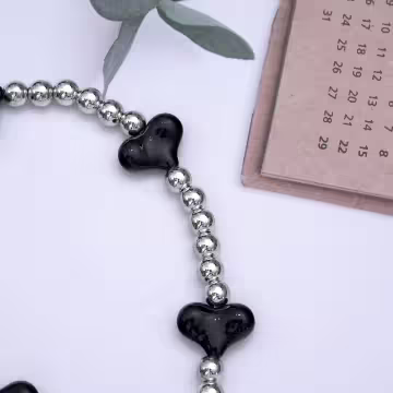 小愛心&times;手機腕帶掛繩&times;黑色