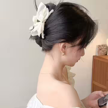 網紗蝴蝶結×鯊魚夾×共三色