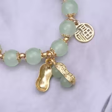 祿意花生×固定式串珠手鍊×共二色