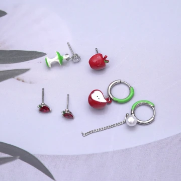 小蘋果×不對稱三套件耳環組.avif