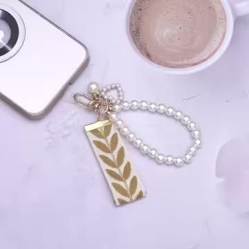 小清新愛心織帶&times;手機掌上掛繩&times;黃色