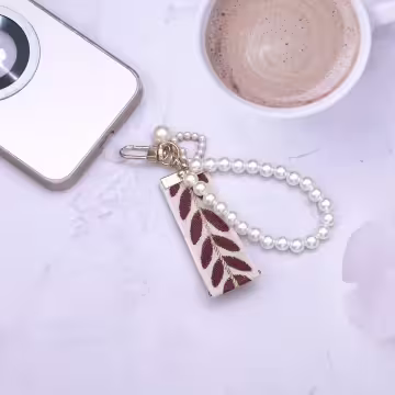 小清新愛心織帶&times;手機掌上掛繩&times;紅色