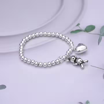 街頭愛心小熊&times;彈性繩手鍊