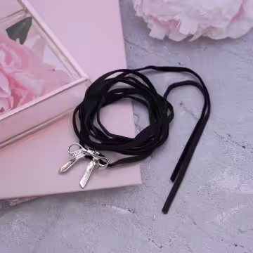 禮物領結×麂皮繩×可調節長項鍊