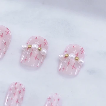 福到金蔥喜氣紅亮面×穿戴式手指甲片×二十四入 .avif