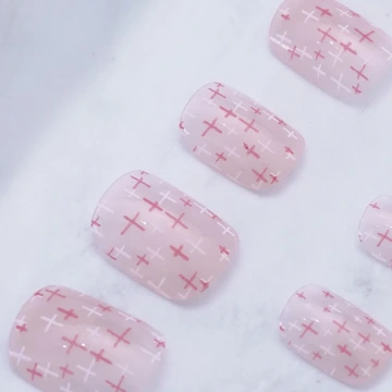 福到金蔥喜氣紅亮面×穿戴式手指甲片×二十四入 .avif