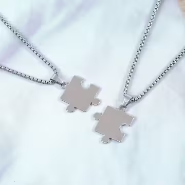 316鋼飾×人生拼圖×閨蜜情侶項鍊組
