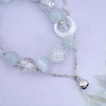 仙藍粉嫩晶透水滴×固定式串珠手鍊.avif