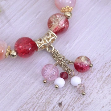 金橢圓紅底鑲鑽亮面×穿戴式手指甲片×二十四入 .avif