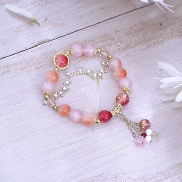 金橢圓紅底鑲鑽亮面×穿戴式手指甲片×二十四入 .avif