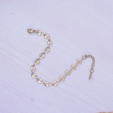 316鋼飾×香吻壓花紋 ×手鍊×金色.avif