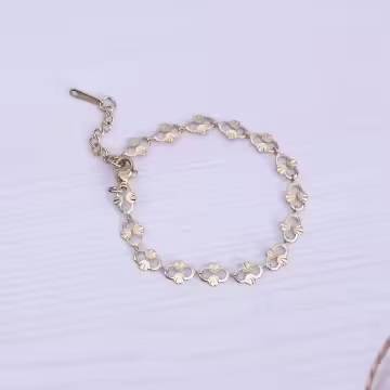 316鋼飾×香吻壓花紋 ×手鍊×金色