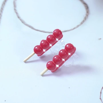 金橢圓紅底鑲鑽亮面×穿戴式手指甲片×二十四入 .avif