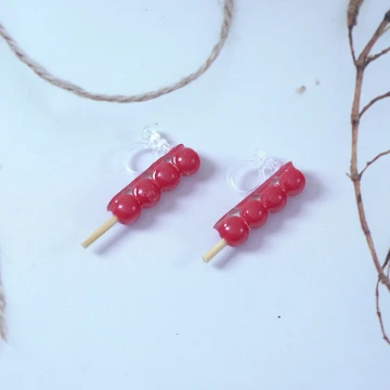 金橢圓紅底鑲鑽亮面×穿戴式手指甲片×二十四入 .avif