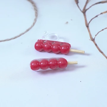 金橢圓紅底鑲鑽亮面×穿戴式手指甲片×二十四入 .avif