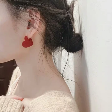 金橢圓紅底鑲鑽亮面×穿戴式手指甲片×二十四入 .avif