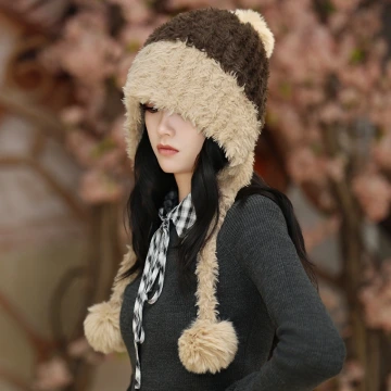 淑女毛絨漁夫帽×毛帽×米白黑邊.avif