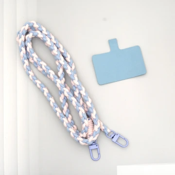 細繩雙色小麻花&times;手機斜背雙勾掛繩&times;藍+粉.avif
